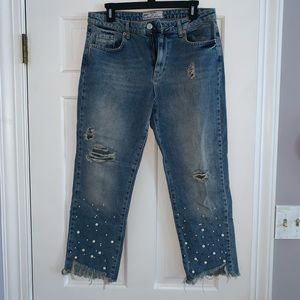 Free People decorated jeans